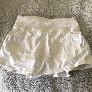 white lulu lemon skirt